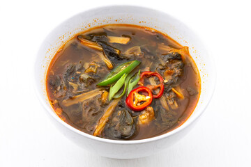 Soybean Paste Soup with Dried Radish Leaves