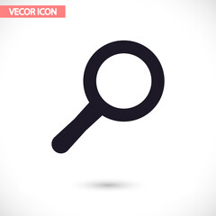 Loupe   vector icon , lorem ipsum Flat design