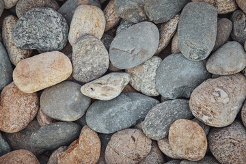 Stone texture closeup different shapes of stones