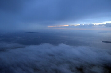 View from the airliner of Oslo - Tallinn