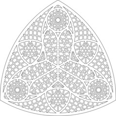 Rose Window, Fig. 15, triangular 1, triangular 1, framework