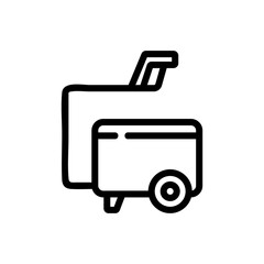 pressure washer vacuum cleaner tool icon vector. pressure washer vacuum cleaner tool sign. isolated contour symbol illustration