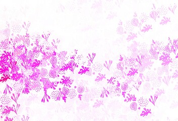 Obraz na płótnie Canvas Light Purple, Pink vector template with chaotic shapes.