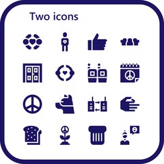Fototapeta na wymiar two icon set
