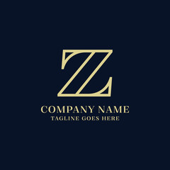 Initial Z letter logo design template