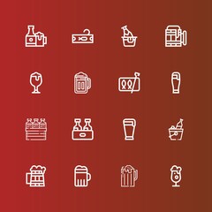 Editable 16 canned icons for web and mobile