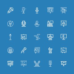 Editable 25 audience icons for web and mobile