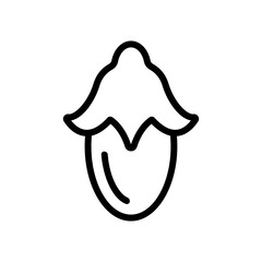 jojoba berry icon vector. jojoba berry sign. isolated contour symbol illustration