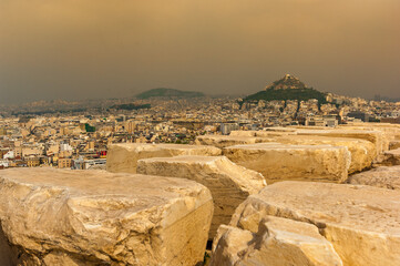 Golden View over Athens from Acropolis