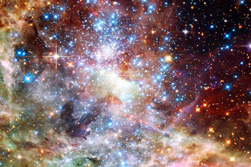 Gorgeous galaxy and stars. The elements of this image furnished by NASA.