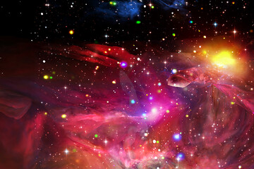 Galaxy and stardust. The elements of this image furnished by NASA.
