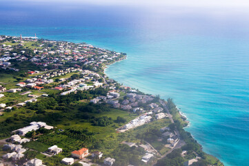 Fototapeta na wymiar It's Aerial view of Barbados