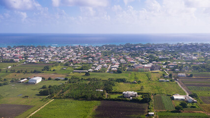 Fototapeta na wymiar It's Aerial view of Barbados