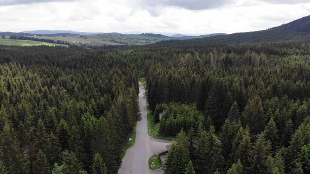 g&oacute;ry, Beskid Żywiecki z lotu ptaka
