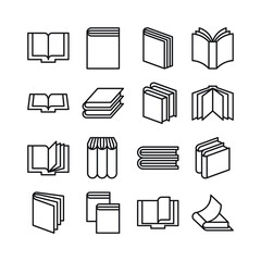 Book icon set