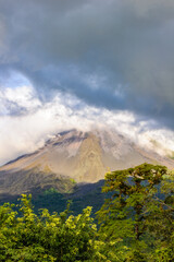 Naklejka premium It's Rock, cloud, dark time in Costa Rica