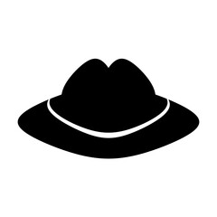 Men hat symbol icon.