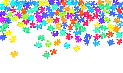 Abstract mind-breaker jigsaw puzzle rainbow 