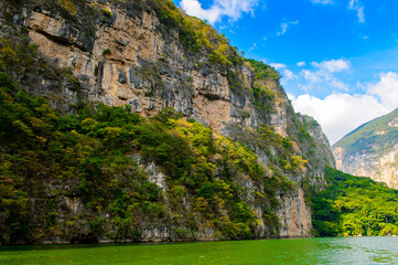 Rocks of Sumidero Canyon National Park, Chipas, Mexico.