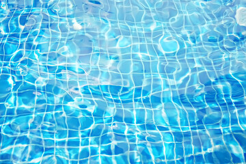 background pool blue water / clear water in the pool texture clear water rest concept