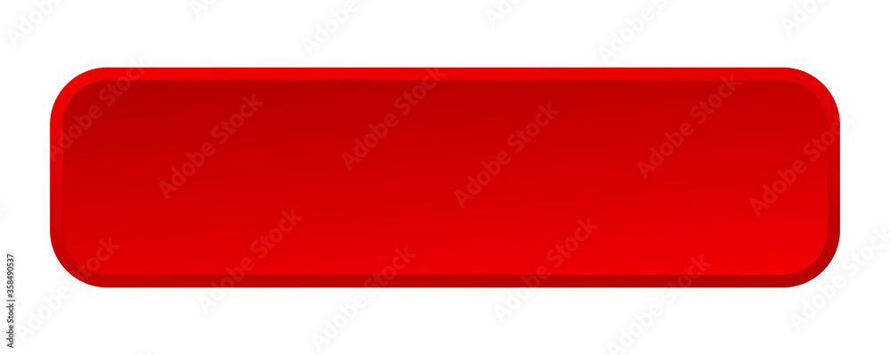 Wall mural blank button. blank square 3d push button