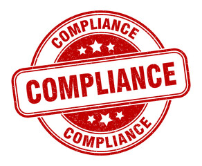 compliance stamp. compliance round grunge sign. label