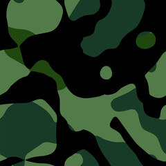 Camouflage seamless pattern. Military background. Vector illustration. EPS 10.