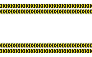 Danger background on yellow and black tape. Seamles vector illustration