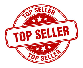 top seller stamp. top seller round grunge sign. label