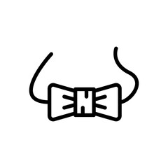 bow tie icon in line style. vector illustration for graphic designer, website, UI isolated on white background. EPS 10