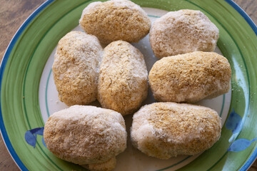 deep-frozen rice croquettes