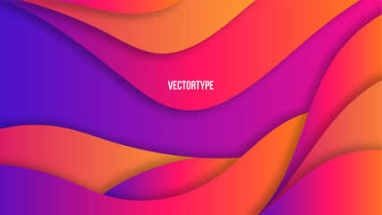 Abstract gradient background design.colorful abstract background with wavy shape.