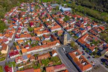 Creuzburg aus der Luft