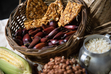 Obraz premium Typical foods of the June festivals in Brazil