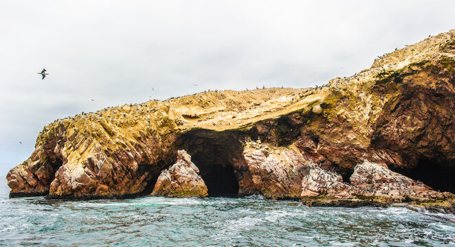 It's Rock formations of the Ballestas Islands, the Paracas Distr