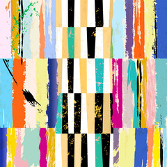abstract background composition, with strokes, splashes and stripes