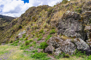 It's Landscape of the nature of Peru mountains