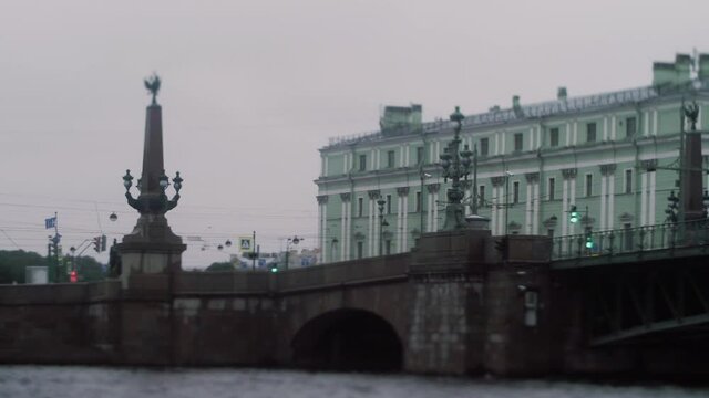 St. Petersburg walk along the canals