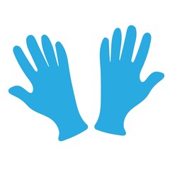 Image of medical gloves on a white background. Vector image, eps 10