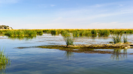 It's Titicaca Lake, landscape, Peru