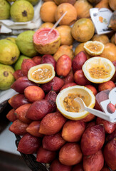 Passion fruits for sale in the market