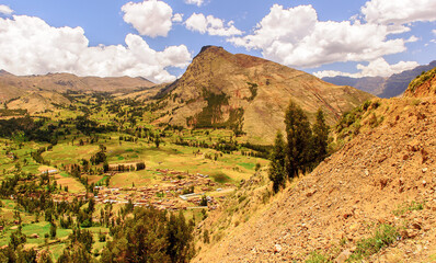 Sacred Valley of the Incas or the Urubamba Valley is a valley in the Andes of Peru, South America