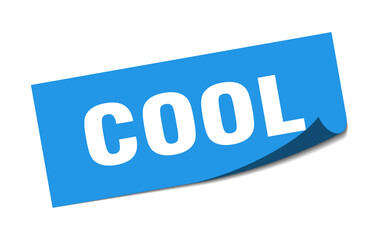 cool sticker. cool square isolated sign. cool label