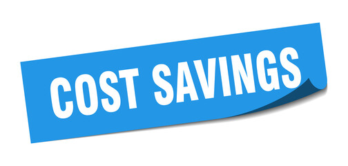cost savings sticker. cost savings square isolated sign. cost savings label