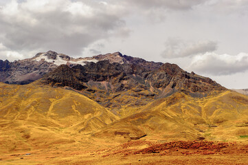Landscape of the mountains in Peru
