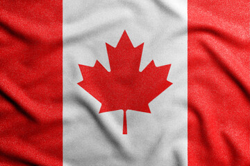 National flag of the Canada. The main symbol of an independent country.