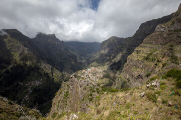 Fototapeta premium Valley of the Nuns, Curral das Freiras on Madeira Island, Portugal