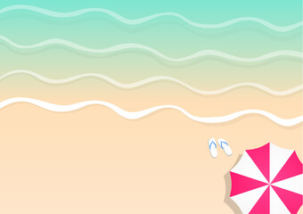 海のイメージの背景イラスト