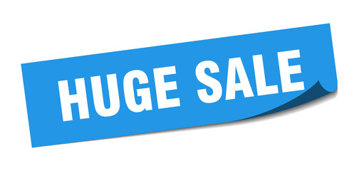 huge sale sticker. huge sale square isolated sign. huge sale label