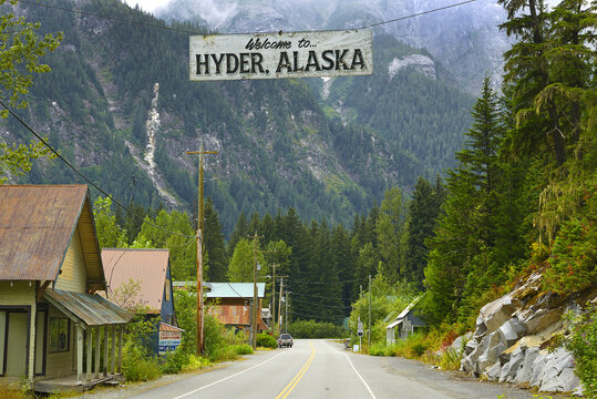 Hyder Street. Hyder is accessible by road from British Columbia. It is the southernmost community in the Alaska that can be reached via car. Alaska, USA